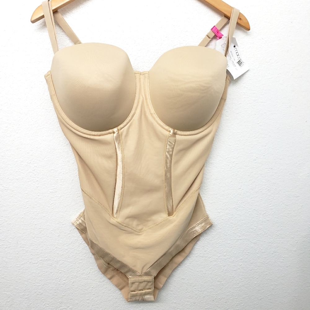 Maidenform Bodysuit One Piece Shapewear in Nude Size 38DD